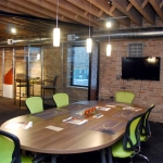 Glass conference room at NxtWall Chicago demountable walls #0248