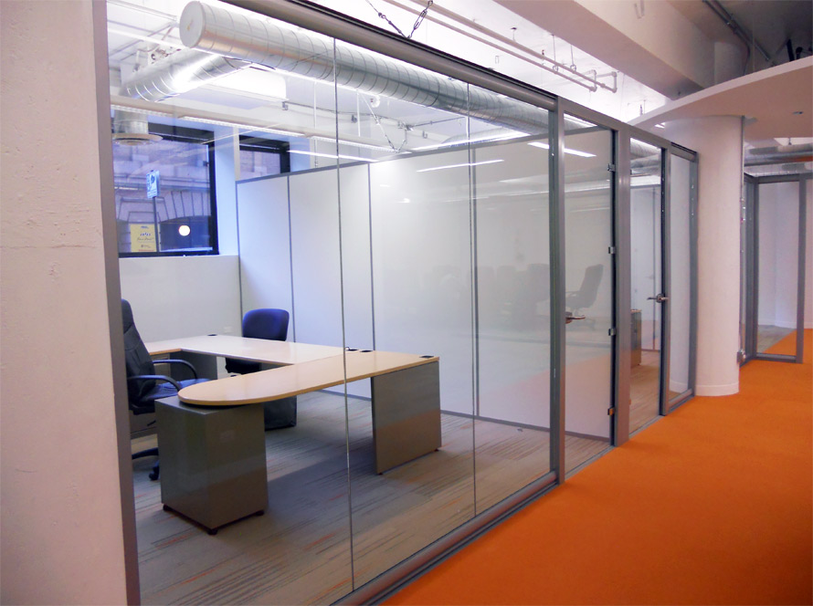 CBRE Glass Office Panels #0196