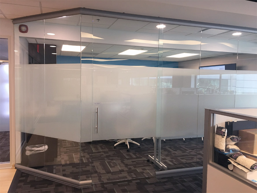 Glass Conference Room Angled Walls - View Series
