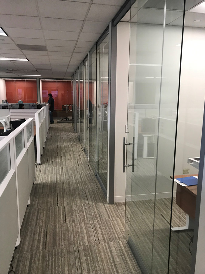 Clear tempered glass offices - View Series #1514