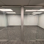 Credit Union Full Height Glass Offices - View Series #1773