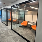 Credit Union Meeting rooms - NxtWall View Series fronts with Flex Series whiteboard walls #1835