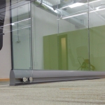 Glass Sliding Door Unlevel Floor Installation #0202