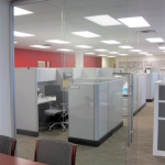 Full glass conference front with sliding door #0103
