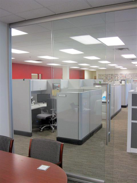 Full glass conference front with sliding door #0103