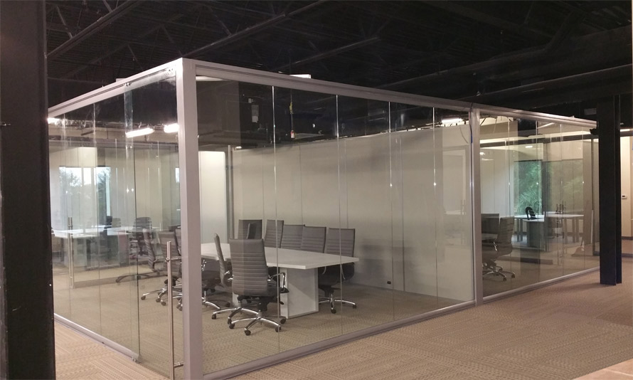 Glass conference room freestanding View series #0630