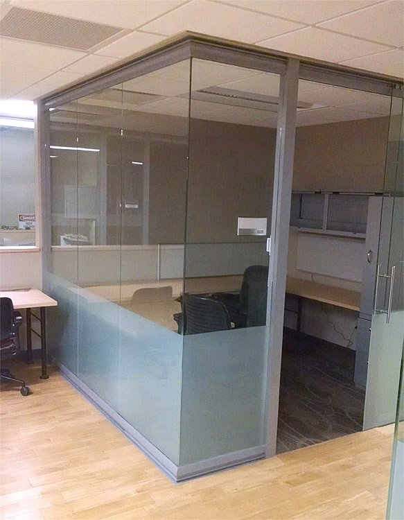Open corner glass offices - Higher Education #0642