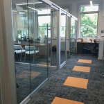 Freestanding View Series Glass Wall Offices #1682