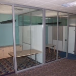 Full height glass offices (View and Flex Series Integration)