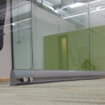 Glass Sliding Door Unlevel Floor Installation #0202