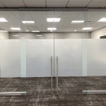 View Series Glass Walls with Double Sliding Door #1607