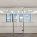 View Series glass walls with anodized aluminum frame #1195