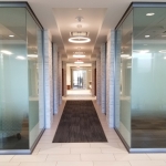 View Series glass offices integrated with existing architecture #1049