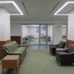 NxtWall glass office walls and reception waiting room lobby at MSU #0296