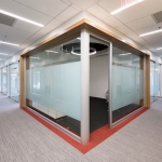 Law firm offices installation - View series glass offices with privacy film #0633