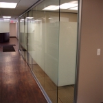 Open corner glass office NxtWall View series wall system