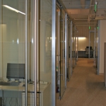 Glass Offices with Metal Barpulls #0119