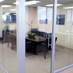 View series Conference room glass office with swing glass door