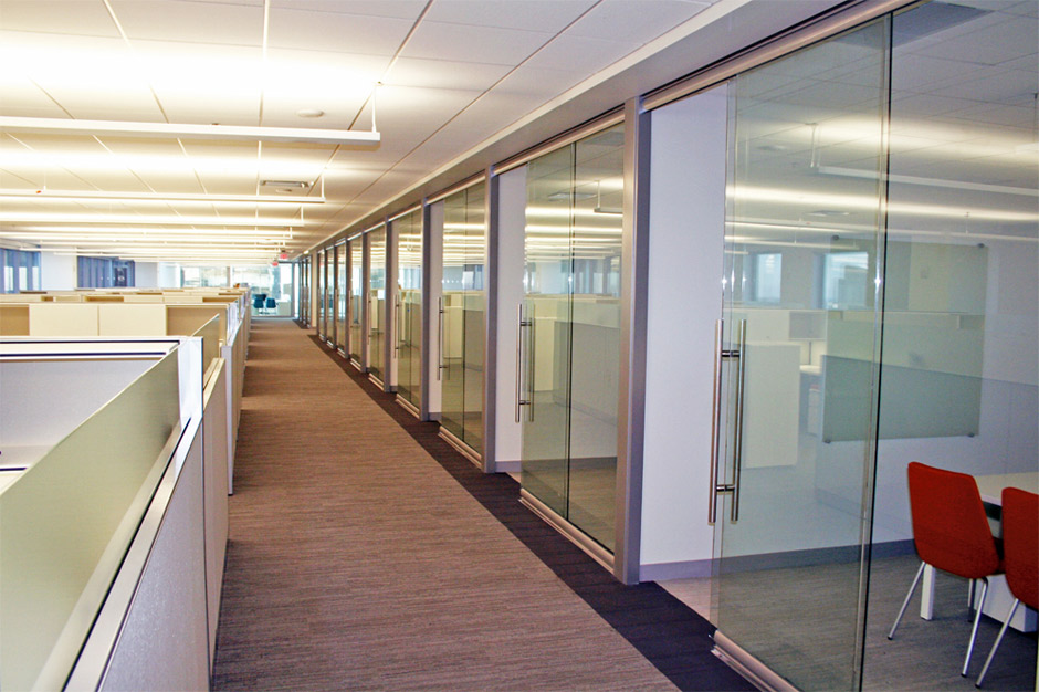 Glass office walls Central Office NAIC