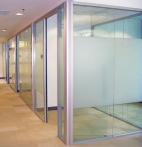 glass partition walls for study rooms
