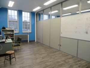 Higher education eco-friendly school building products - clerestory classroom whiteboard-demountable-walls