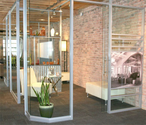 Innovative office design with demountable glass walls by NxtWall