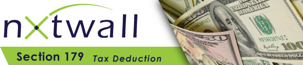 NxtWall tax deduction section 179 header image