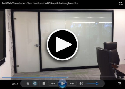 NxtWall View Series Glass with Switchable Glass Film 
