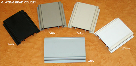 NxtWall Glazing Bead Finish Colors